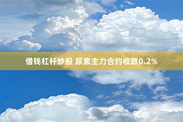 借钱杠杆炒股 尿素主力合约收跌0.2%