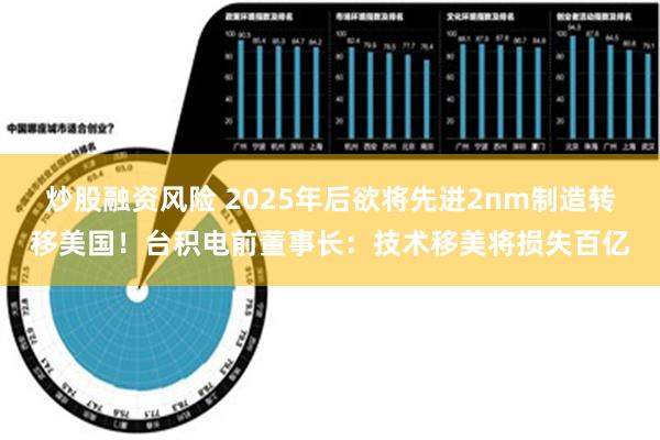 炒股融资风险 2025年后欲将先进2nm制造转移美国！台积电前董事长：技术移美将损失百亿